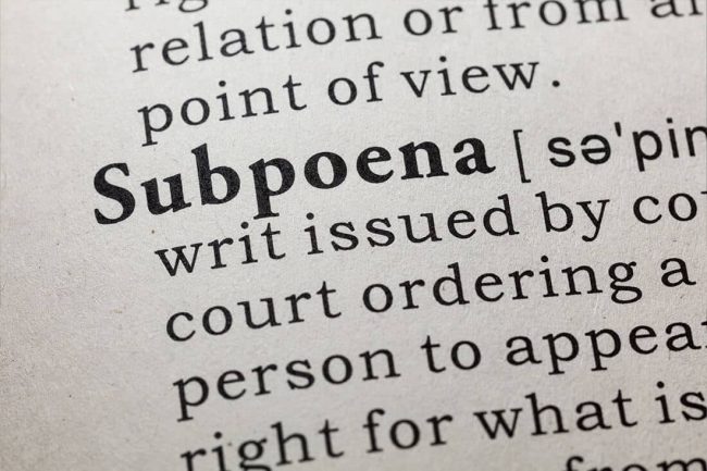 1022 – I Have Been Subpoenaed – What Do I Have to Do I Have Been Subpoenaed; What Do I Have to Do?